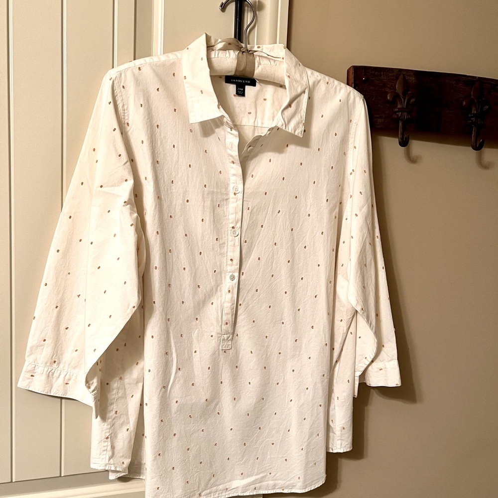 Land’s End 24W Cotton Blouse